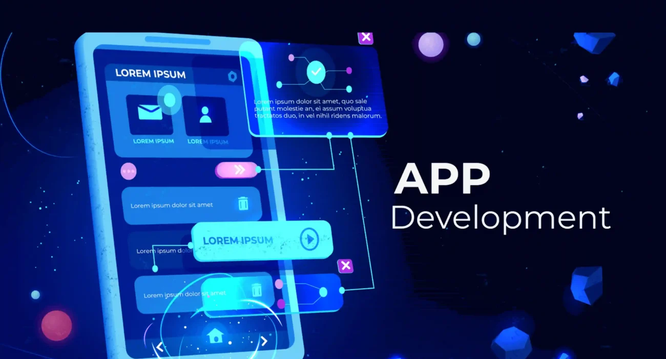 UK mobile app development team coding and testing cross-platform app
